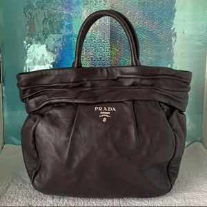 Prada Nappa Frills Hand Bag
